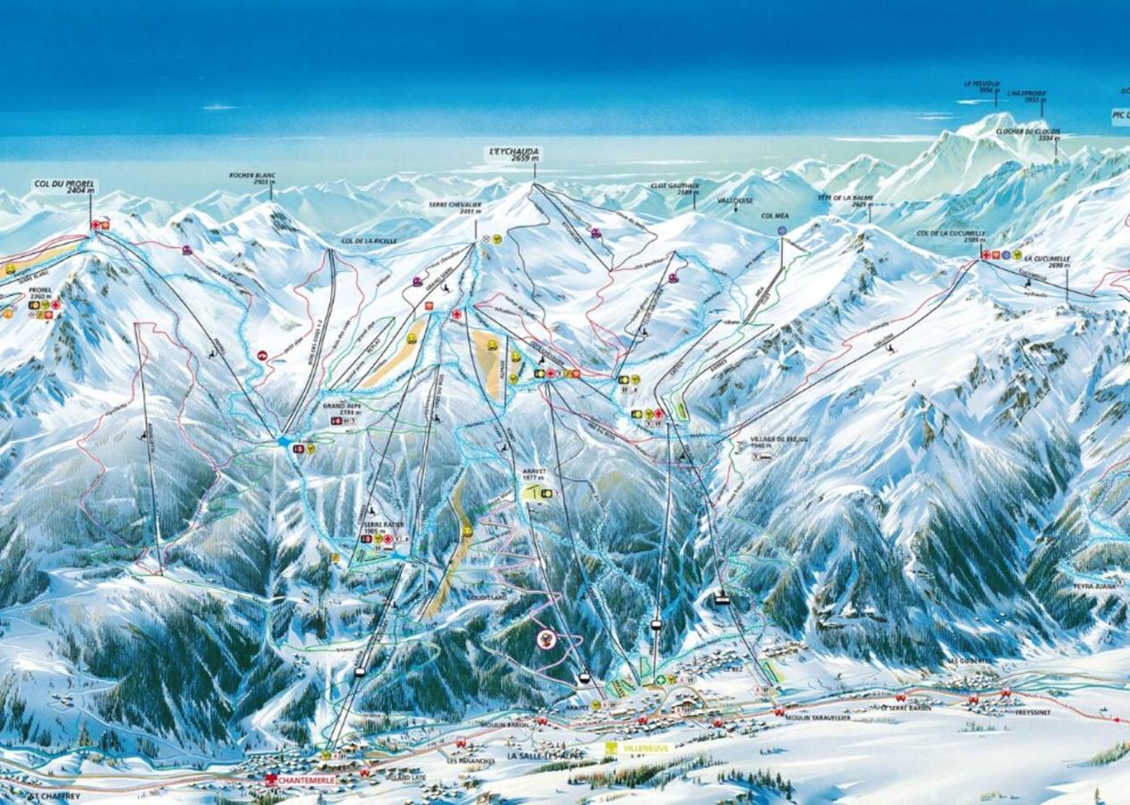 Apartment Spacieux A Vue Montagne Et Terrasse 86 M² Briançon